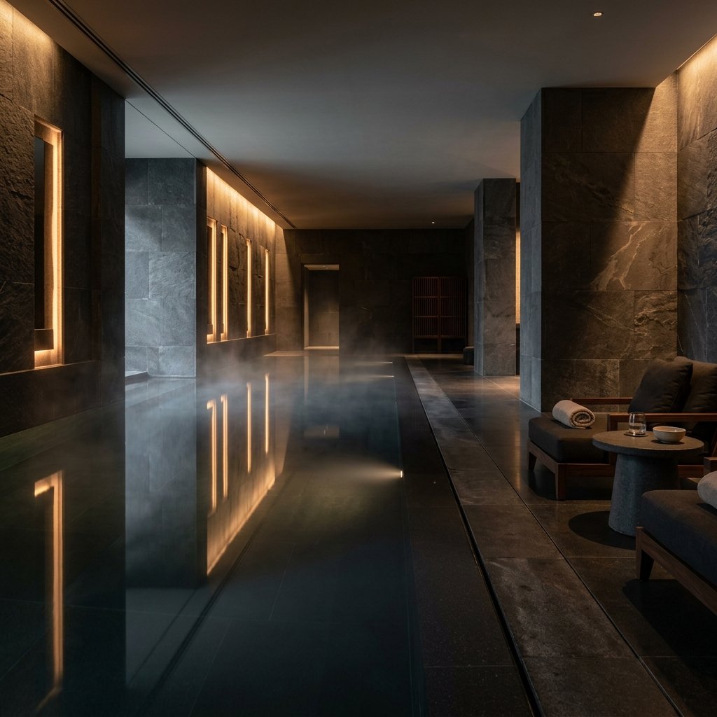 Bespoke luxury wellness pool architectural masterpiece